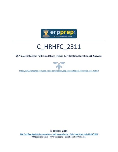 C-HRHFC-2311 Ausbildungsressourcen