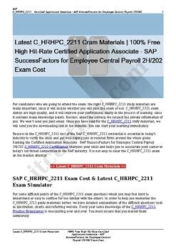C-HRHPC-2211 Prüfungen