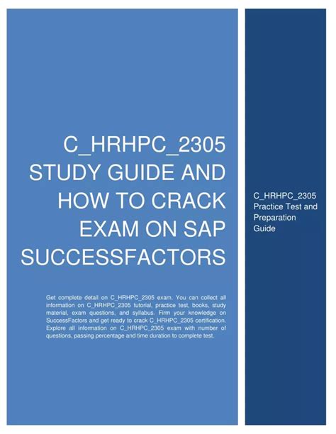 C-HRHPC-2305 Ausbildungsressourcen