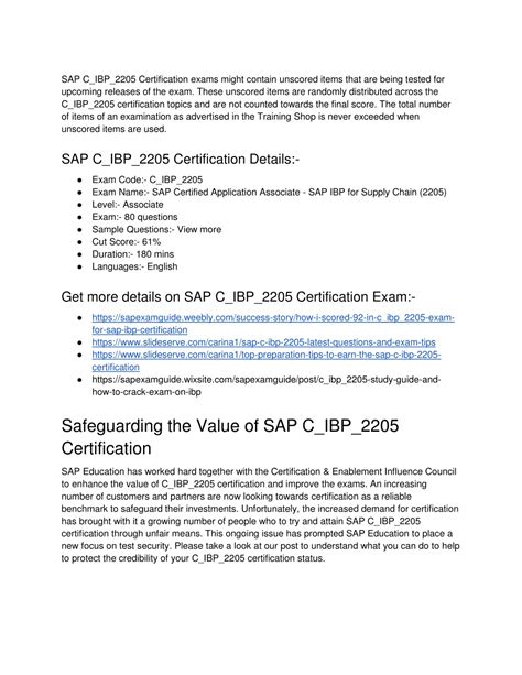 C-IBP-2205 Zertifikatsfragen