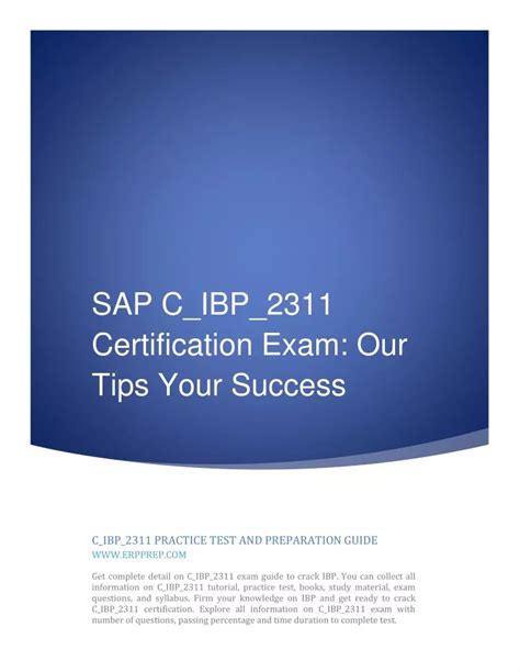 C-IBP-2311 Prüfungsinformationen