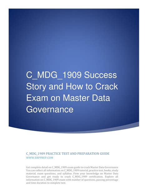 C-MDG-1909 Exam