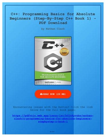 Read C Programming Basics For Absolute Beginners Stepbystep C Book 1 By Nathan Clark