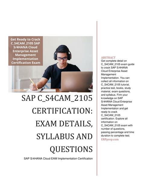 C-S4CAM-2105 Authentic Exam Questions