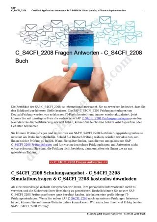 C-S4CFI-2208 Fragen Beantworten