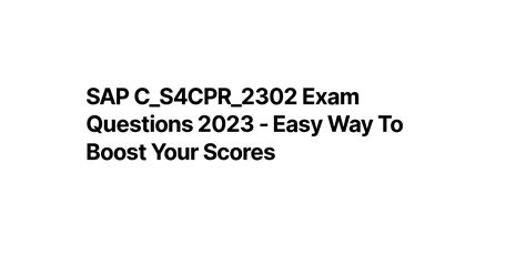 C-S4CPR-2302 Echte Fragen