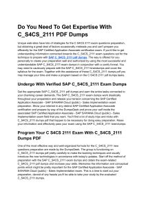C-S4CS-2111 Dumps Deutsch