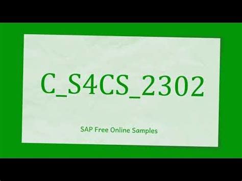 C-S4CS-2302 Online Prüfung
