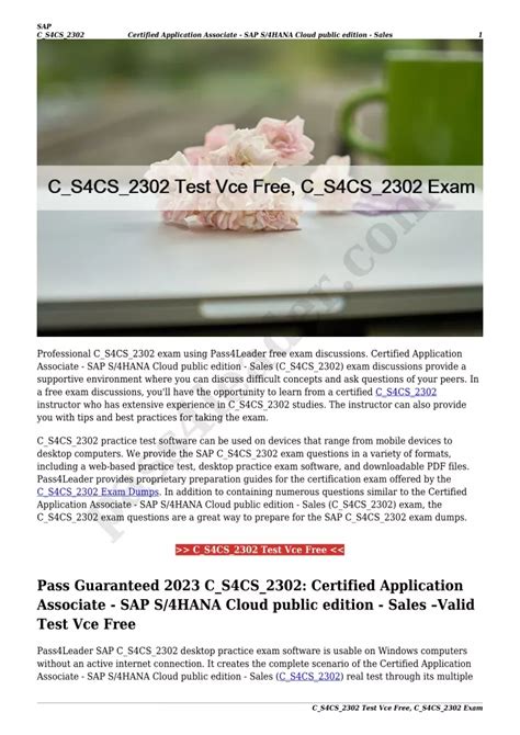 C-S4CS-2302 Zertifizierungsantworten