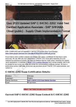 C-S4CSC-2202 Exam Demo
