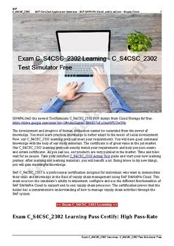 C-S4CSC-2202 Exam Demo
