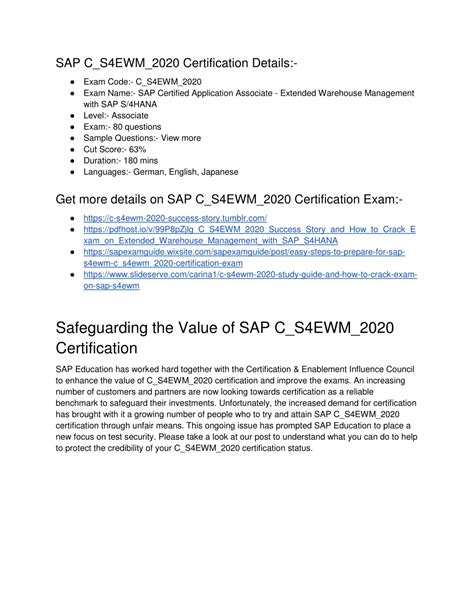 C-S4EWM-2020 Zertifizierungsantworten