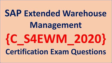 C-S4EWM-2020 Zertifizierungsfragen