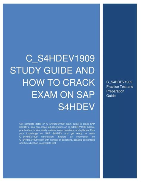 C-S4HDEV1909 Accurate Study Material