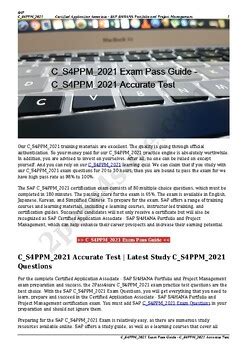 C-S4PPM-2021 Online Test