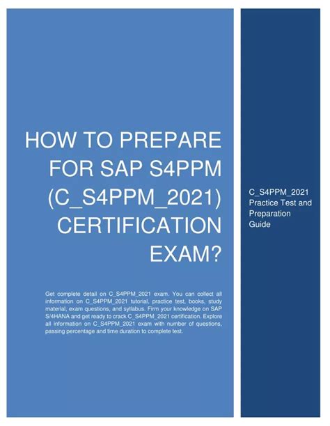 C-S4PPM-2021 Zertifizierungsantworten