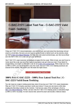 C-SAC-2102 Testking
