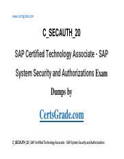 C-SECAUTH-20 PDF Testsoftware