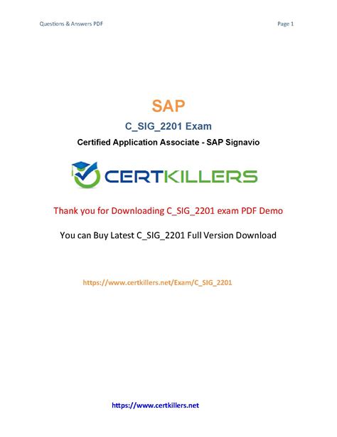 C-SIG-2201 PDF Testsoftware