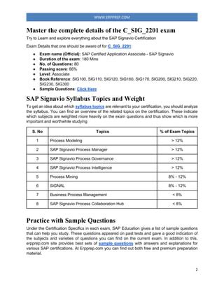 C-SIG-2201 Prüfungs Guide