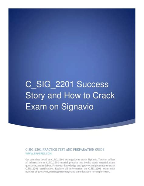 C-SIG-2201 Prüfungsmaterialien