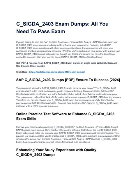 C-SIGDA-2403 PDF Demo