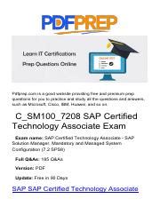 C-SM100-7208 Zertifikatsfragen