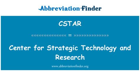 C-STAR - Information Technology - Acronym Finder