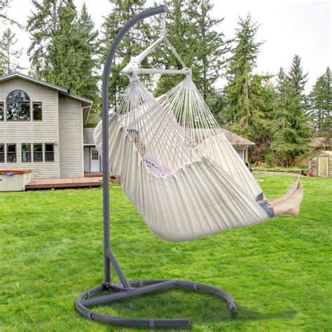 C-Shape Base Hanging Chair Hammock Stand