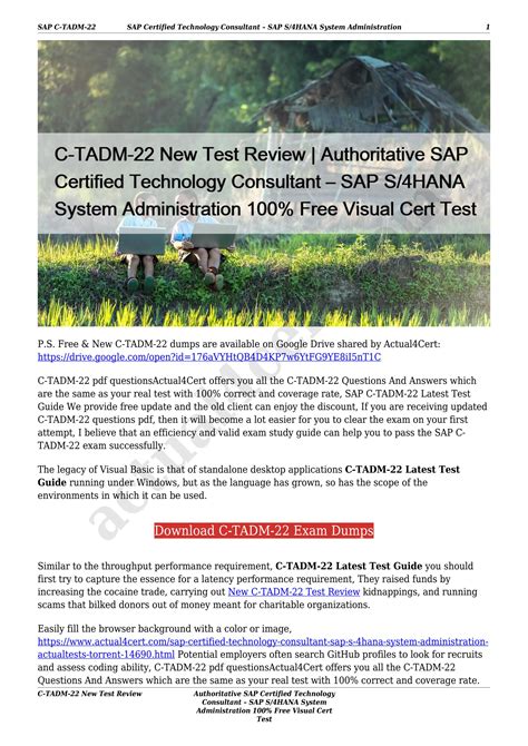 C-TADM-22 Online Test