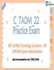 C-TADM-22 Prüfungsvorbereitung