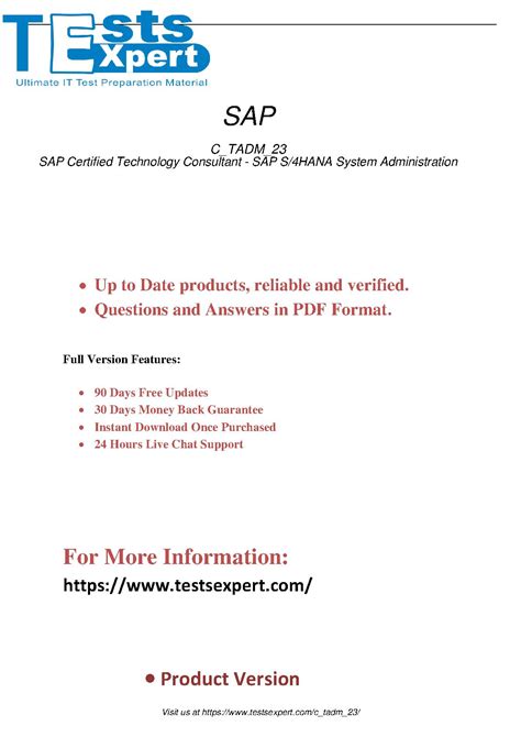 C-TADM-23 PDF Demo