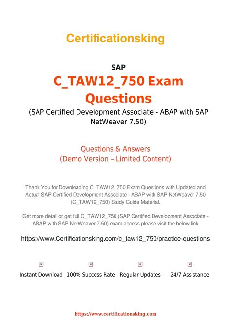 C-TAW12-750 Übungsmaterialien
