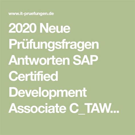 C-TAW12-750 Deutsch Prüfungsfragen