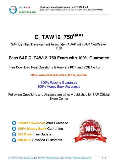 C-TAW12-750 PDF Testsoftware