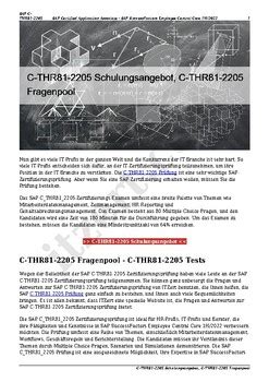 C-THR81-2205 Online Prüfung