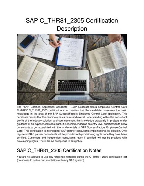 C-THR81-2305 PDF Demo