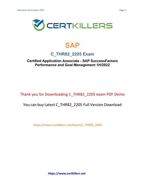 C-THR82-2205 Zertifikatsdemo
