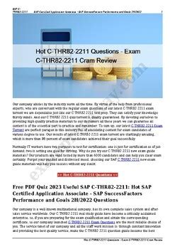 C-THR82-2211 Online Tests