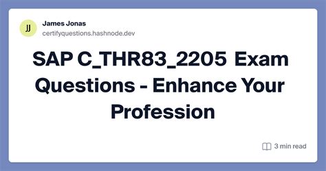 C-THR83-2205 Fragen Und Antworten
