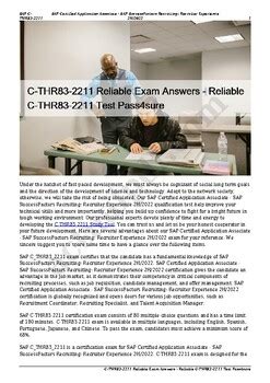 C-THR83-2211 Exam Fragen