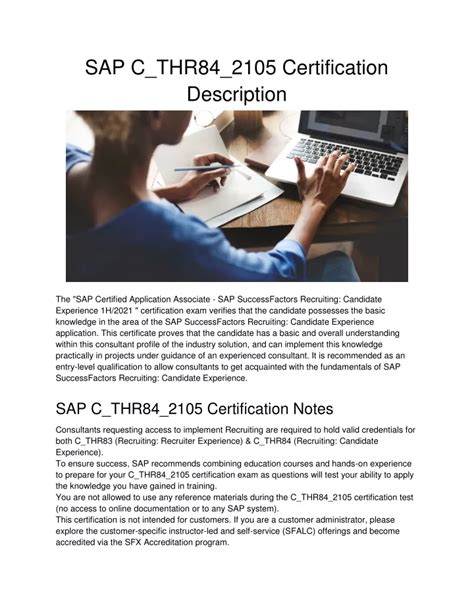 C-THR84-2105 Zertifizierungsprüfung