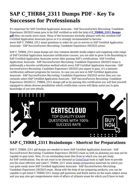 C-THR84-2311 Übungsmaterialien