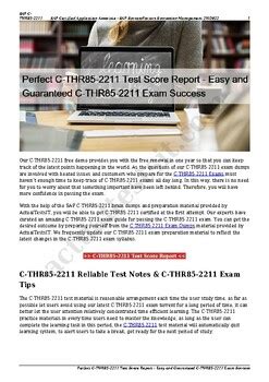 C-THR85-2211 Antworten