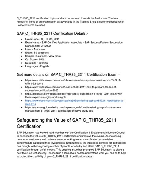 C-THR85-2211 Zertifikatsfragen