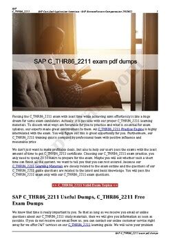 C-THR86-2211 Dumps