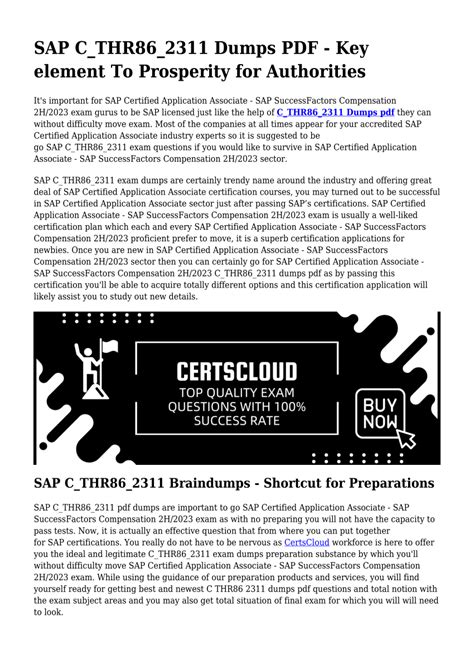 C-THR86-2311 Valid Braindumps Ppt