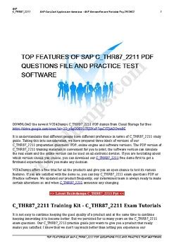 C-THR87-2311 PDF Testsoftware