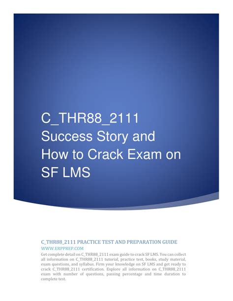 C-THR88-2111 PDF Testsoftware