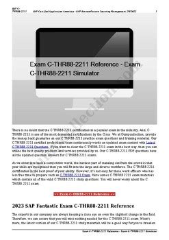 C-THR88-2211 Online Tests